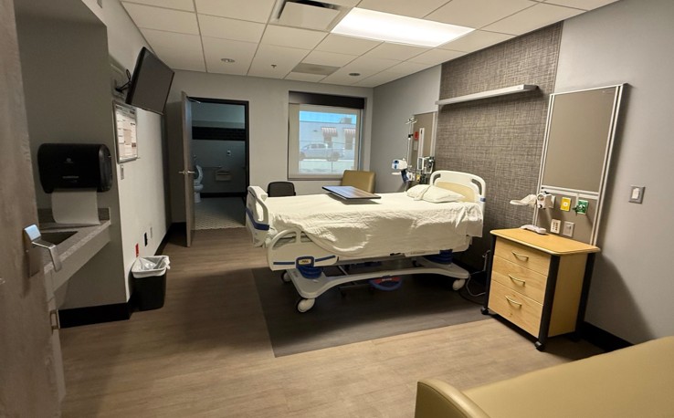 Updated Med Surg patient room