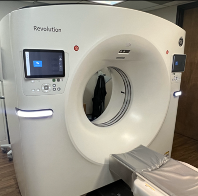 The new GE state-of-the-art CT, Digital Radiography machine.